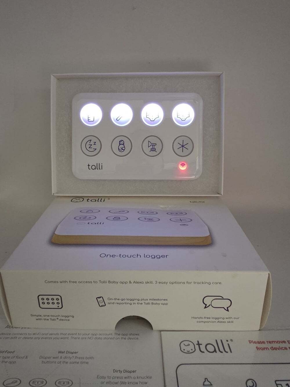 Talli One-Touch Logger Baby Logging Device Timer Feeding Changing - Open Box - Picture 3 of 8